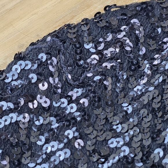 💜Black Sequined Beanie Beret Cap One Size - Picture 9 of 10